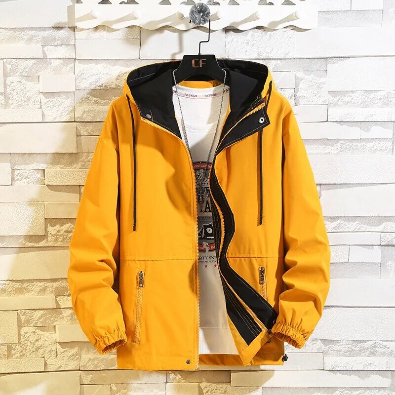 MRMT 2024Brand  Men's Jackets Jacket Outer Wear Clothing Garment Men's New Hooded Oversized Jacket Youth Loose Casual Jacket