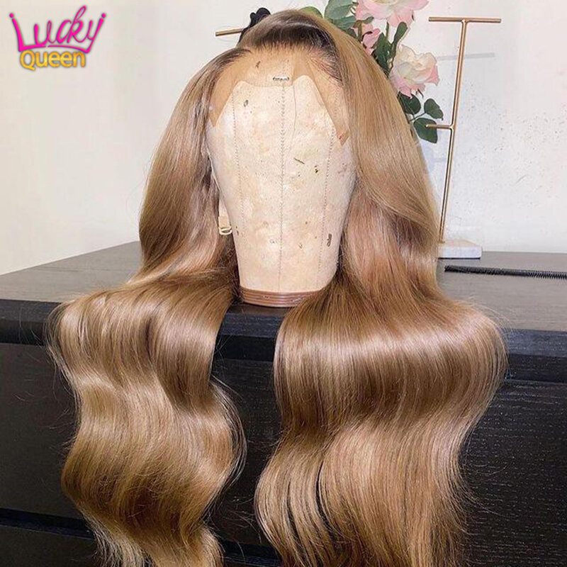 Blonde 13X6 Frontal Wig Pre Plucked 13X4 Transparent Lace Front Wig Barbie Ash Blonde Body Wave 5X5 Human Hair Wig for Women