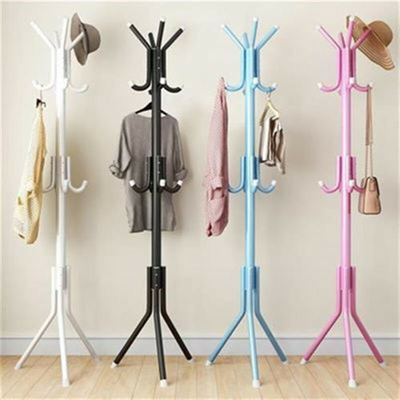 Metal montado Floor Coat Rack, Hat Display Stand, Multi Ganchos Pendurados Roupas, Floor Stand, Home Furniture, 175x45cm