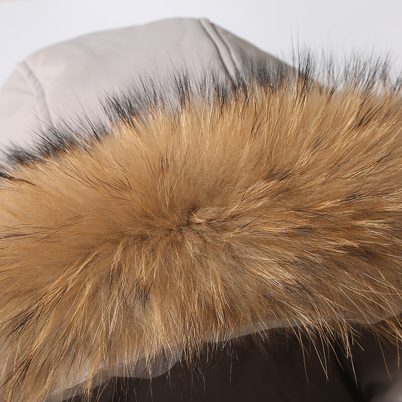 Yapu-chaquetas de plumón para hombre, chaqueta gruesa y cálida de alta calidad con Cuello de piel desmontable, a prueba de viento, invierno, 90%, 2022