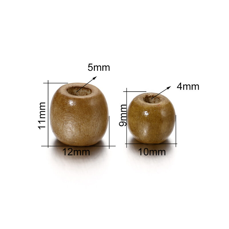 100 Stks/partij 4-5Mm Natuurlijke Houten Amber Kralen Ronde Losse Spacer Maple Kralen Voor Diy Craft Armband Sieraden maken Accessoires