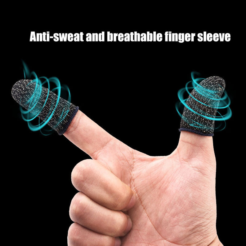 Перчатки из волокна для игры PUBG, Android и iOS, противоскользящие дышащие перчатки для планшета с защитой от пота