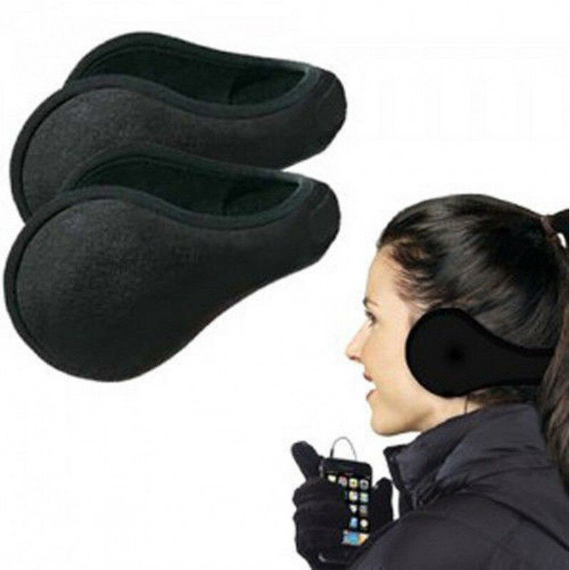 KLV-orejera Unisex, accesorios para invierno, banda para las orejas, calentador de orejas, regalo, negro/café/gris/Azul Marino