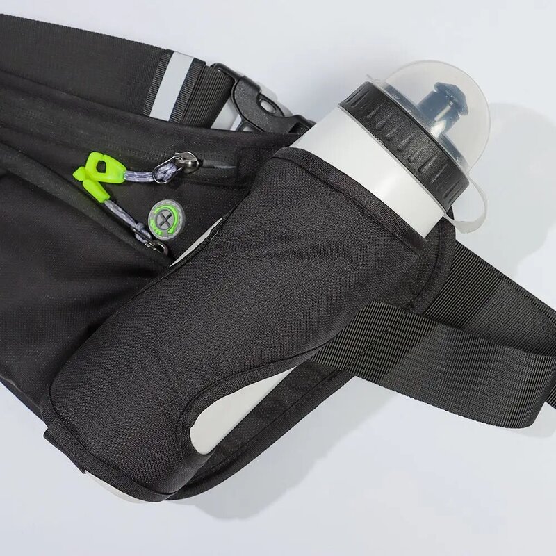 Paquete de cinturón de hidratación multifunción, soporte para botella de agua, bolsa de cintura para correr, bolsa para teléfono, bolsa para trotar, paquete de cintura deportiva