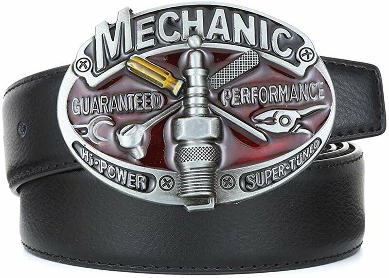 Hebilla de cinturón de herramientas mecánicas para hombre, hebilla de vaquero occidental sin cinturón, aleación personalizada, ancho de 4cm