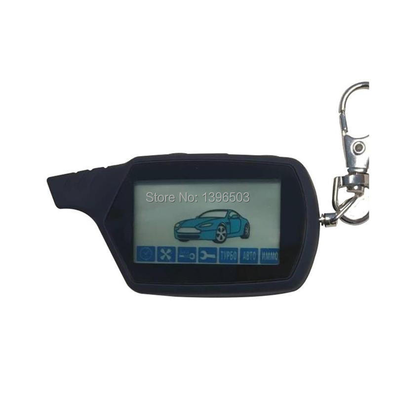 Top Quality A91 LCD Remote Control Key Chain For Russian Keychain Starline A91 Engine Starter Car Anti-theft Alarm System