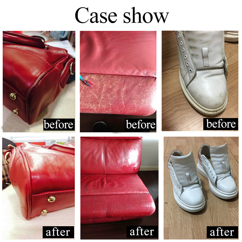 White Leather Paint Shoe paint Cream for Leather Sofa Bag Clothing Repair Restoration Color Change Paint 30ml