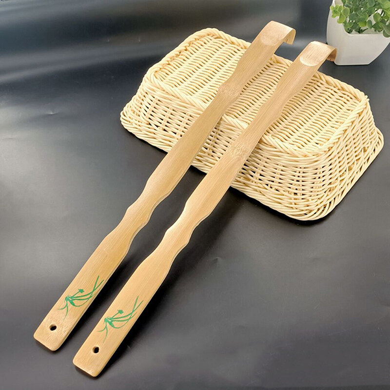 1PCS Lange 46cm Durable Bamboo Holz Massager Zurück Scratcher Holz Körper Roller Stick Backscratcher