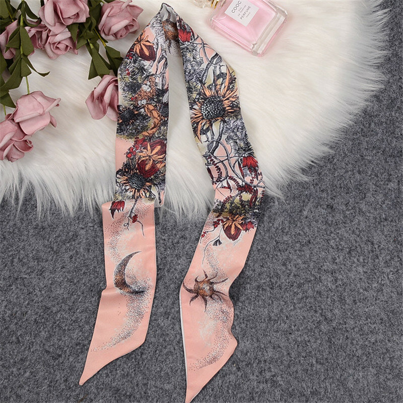 Женский шарф в стиле Древа Жизни, облегающая сумка, шарфы, новый дизайн 2023, роскошный брендовый шелковый шарф для женский платок, платок на запястье