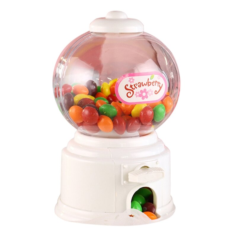 Máquina dispensadora de dulces para fiestas de cumpleaños, máquina de bolas de goma, estilo giratorio, 127D