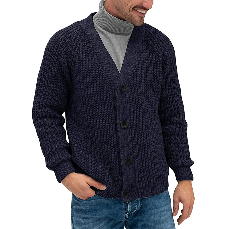 새로운 브랜드 스웨터 남성 v 넥 솔리드 슬림핏 뜨개질 남성 스웨터 가디건 남성 2019 가을 겨울 패션 캐주얼 코트