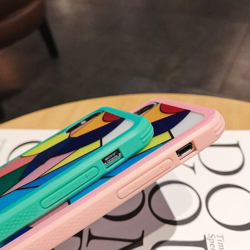 Rainbow Mobile Phone Case For iPhone 11 Pro Max XR XS Max 6 6S 7 8 Plus X Full Body Soft TPU Phone Back Cover