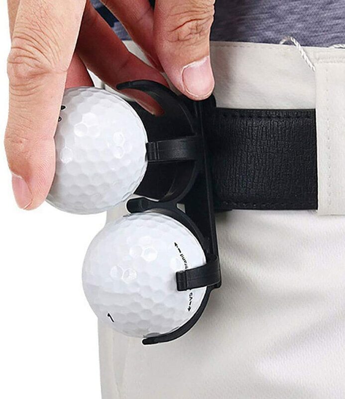 2Pcs Portable Rotatable Folding Plastic Golf Clip Golf Ball Holder  Clamp Storage Holder With Belt Clip Golf Accessories