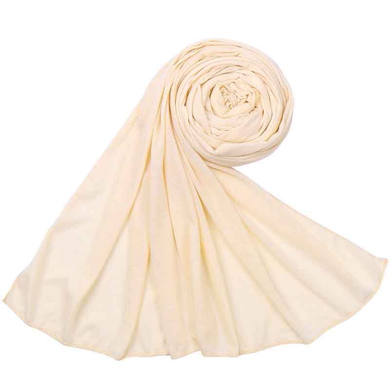 Hijab musulmani elasticizzati di grandi dimensioni avvolgere sciarpa in Jersey tinta unita di buona qualità scialle Maxi morbido Islam modestia foulard 70.8 "X31.5"