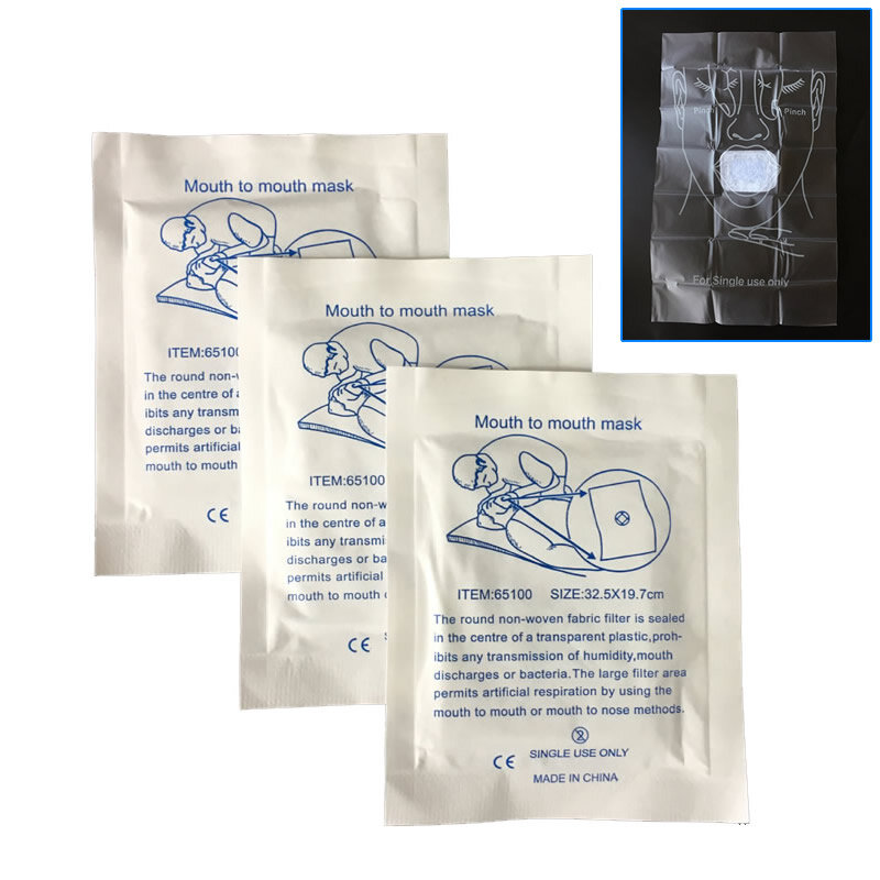 5-10 Stuks Wegwerp Cpr Mask Mond Tot Mond Masker Voor Home Reizen Outdoor Quick Besparen Training Ehbo emergency Kits Accessoires