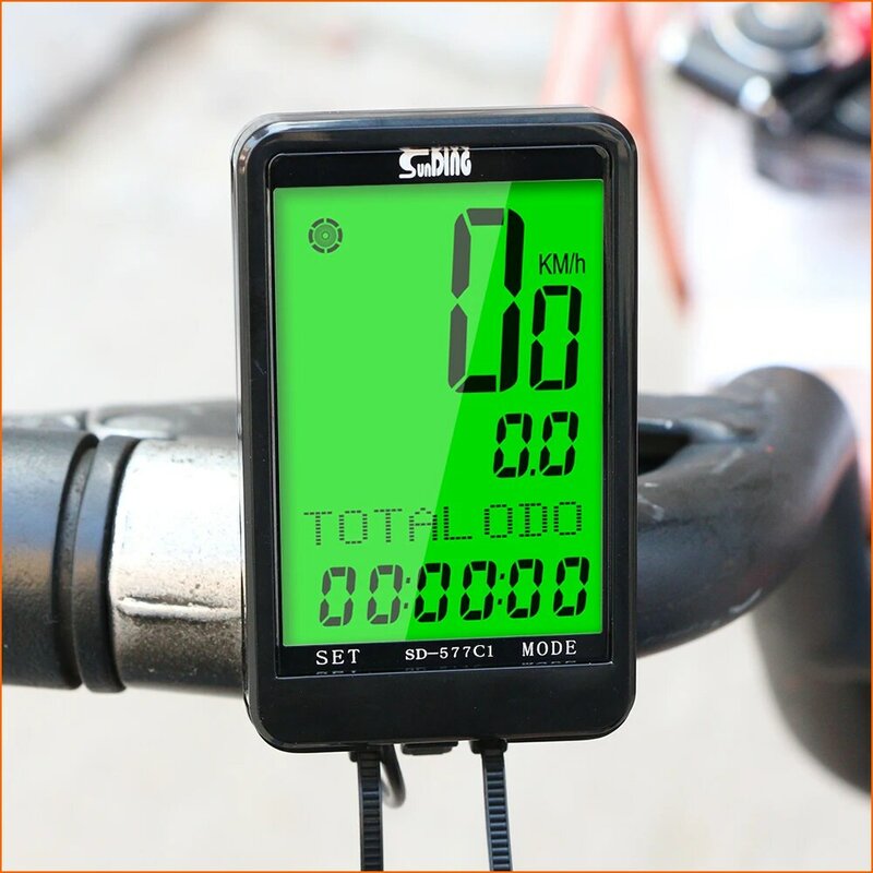 방수 자전거 컴퓨터 LCD 디지털 디스플레이 GPS 자전거 컴퓨터 무선 사이클링 속도계 파워 미터 사이클링 액세서리
