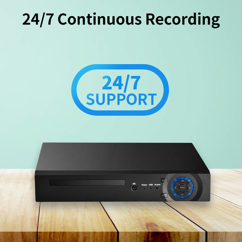 Gadinan 4K Ultra HD H.265+ CCTV NVR Face Detection 9CH/16CH/32CH Continuous Recording Motion Detection For IP Security Camera