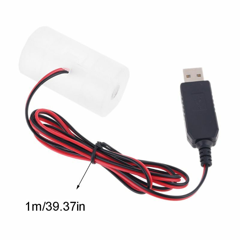 D Battery Eliminator USB Power Supply Cable Can Replace 1 to 4pcs LR20 D Battery