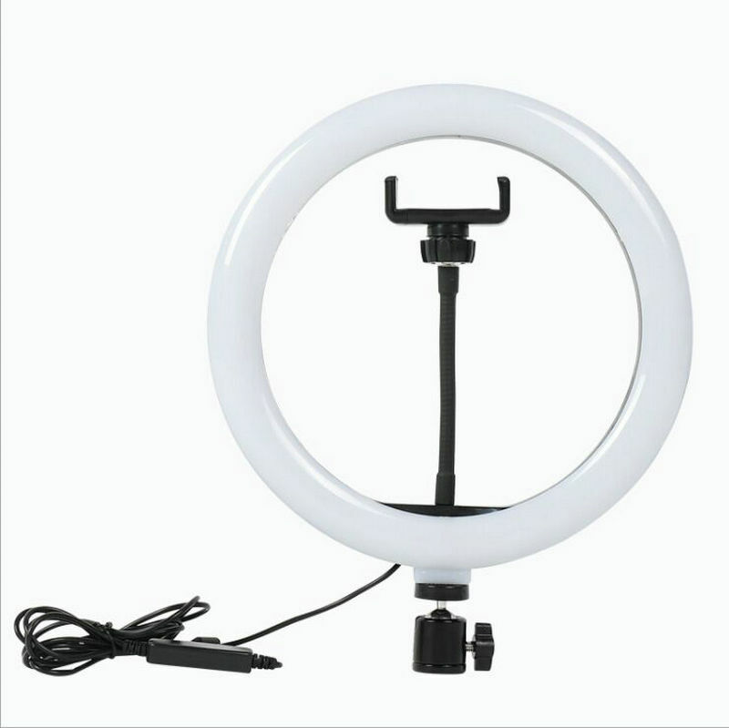 Dia.26cm USB powered LED Selfie ring Light w/Phone clip RGB MultiColors Live Broadcast Photography Makeup Video Lighting