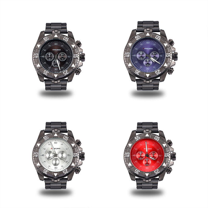 SHIWEIBAO duża tarcza męska zegarek kwarcowy najwyższej jakości ze stali nierdzewnej Trend luksusowe męskie zegarki moda Relogio Hombre