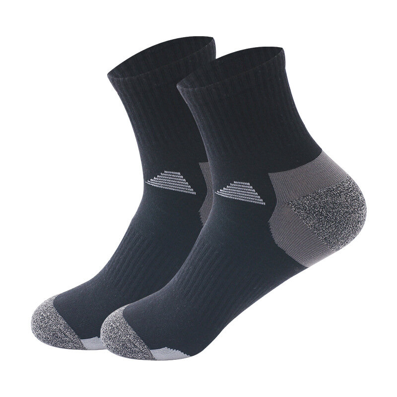 ZTOET-calcetines largos de algodón para hombre, medias deportivas de alta calidad, transpirables, para primavera y otoño, venta al por mayor, 5 par/lote