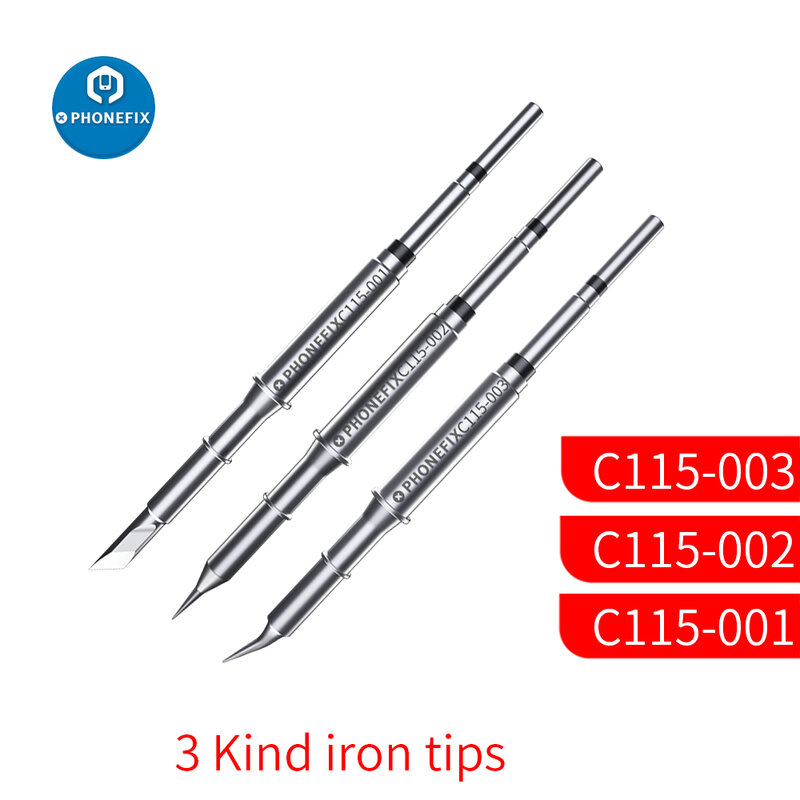 For JBC C115 Soldering Tips Solder Iron Head Replacement for JBC NT115-A Handle for JBC NASE-C CD-2SD/CD-2SHE Sugon T36 Station