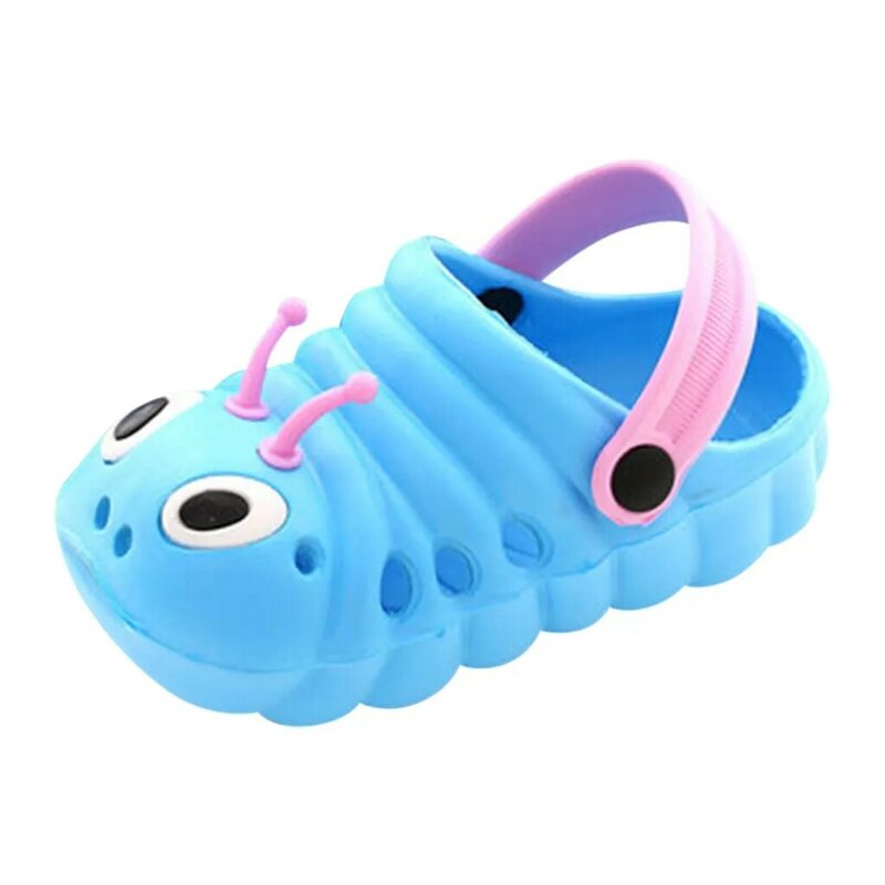 Children Garden Shoes Cute Cartoon Caterpillar Beach Sandals Babies Summer Slippers High Quality Kids Baby Slippers