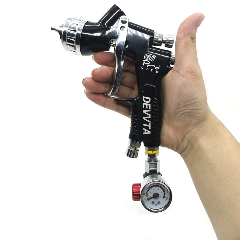 Pistola de pulverização regulador de ar ajuste regulador de pressão do ar calibre pistola acessórios arma pneumática regulador