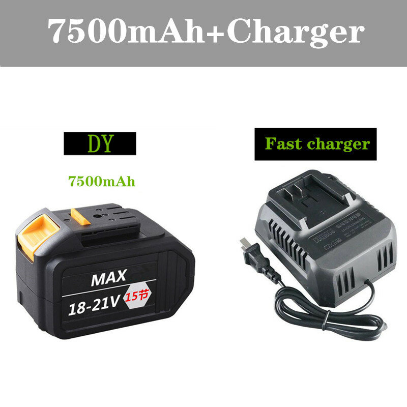 Bateria litowa o dużej pojemności 21V klucz elektryczny bateria wysokiej jakości 18650 akumulator szlifierka kątowa młot elektryczny