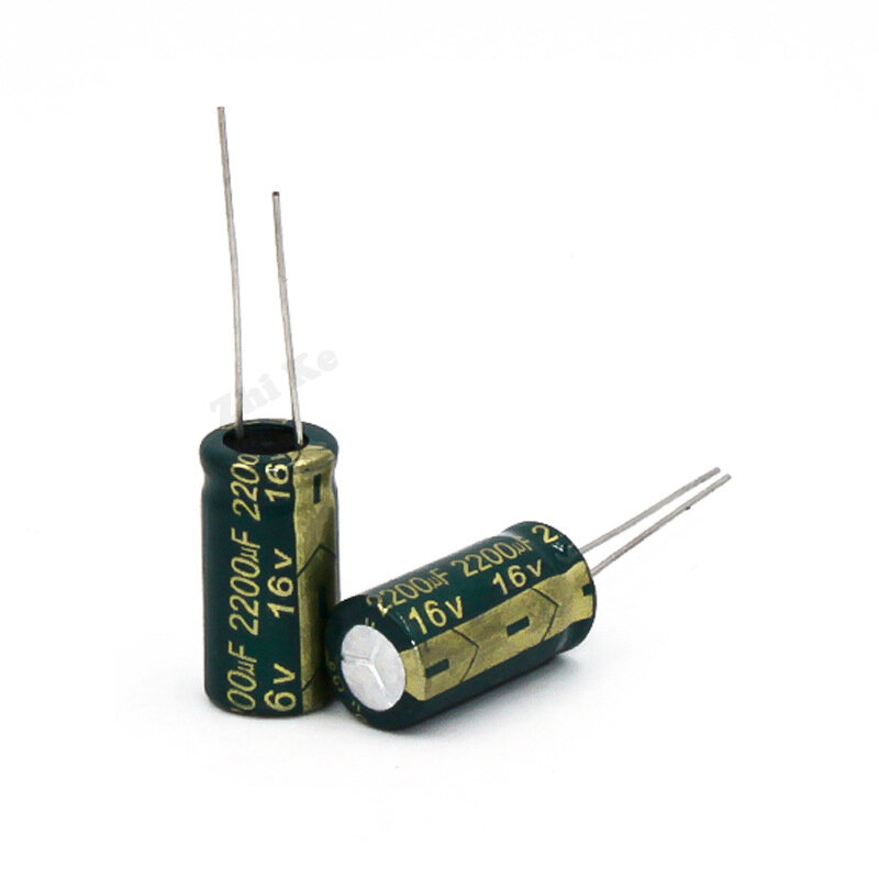 12pcs 16V 2200UF 10*20 high frequency low impedance aluminum electrolytic capacitor 2200uf 16v 20%