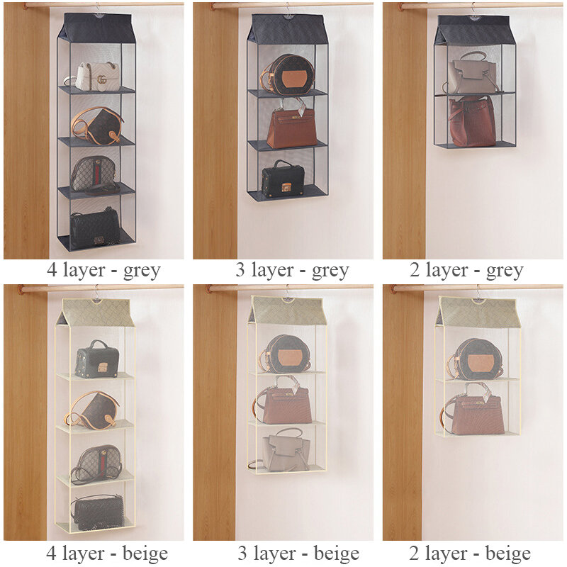 Luluhut borsa organizer per appendere organizer per guardaroba appeso portaoggetti tridimensionale borsa per appendere organizer per armadio