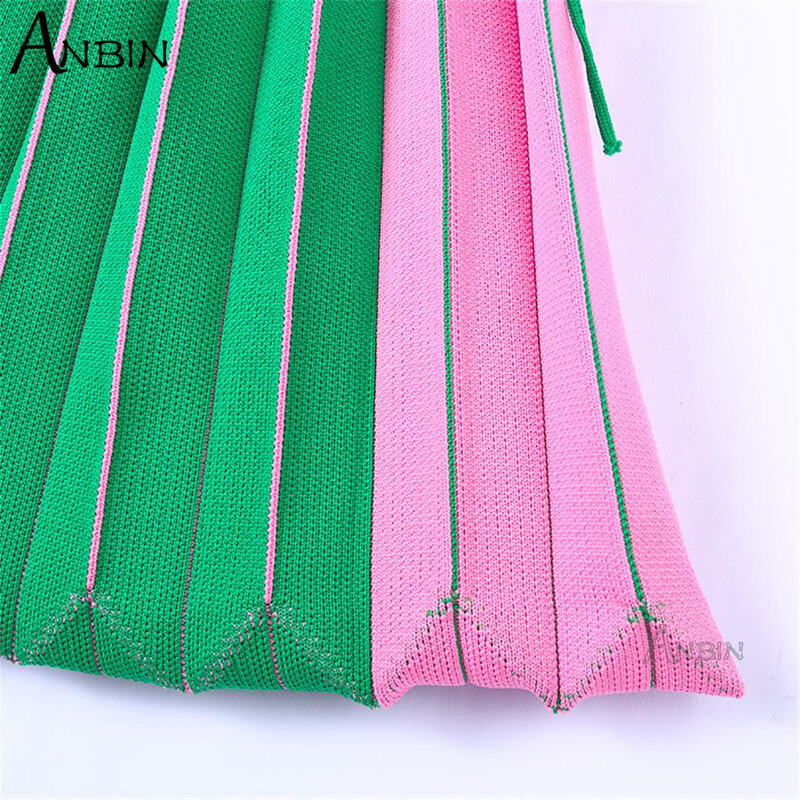 Women's Shoulder Bag Knit Folds Design Female Fashion Patchwork Korean Style Chic Pleated Shopping Bag Elegant Tote Handbags