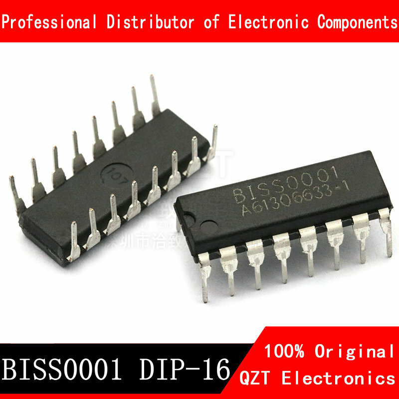 10 unids/lote BISS0001 LP0001 DIP-16 sensor infrarrojo del cuerpo humano chip en Stock