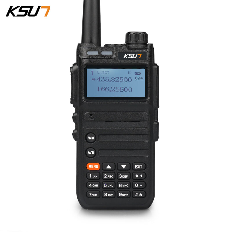 KSUN Long Range Walkie Talkie, VHF, UHF, Dual Band, Estação de Rádio em Dois Sentidos, VOX Comunicador, Transceiver, Poderoso, UV3D