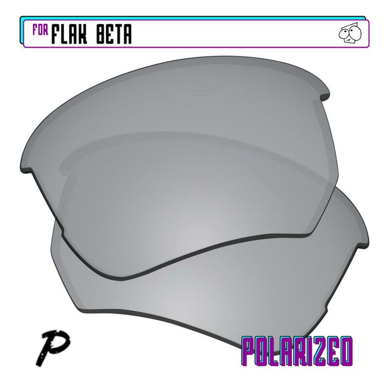 EZReplace Polarized Replacement Lenses for - Oakley Flak Beta Sunglasses - Silver P