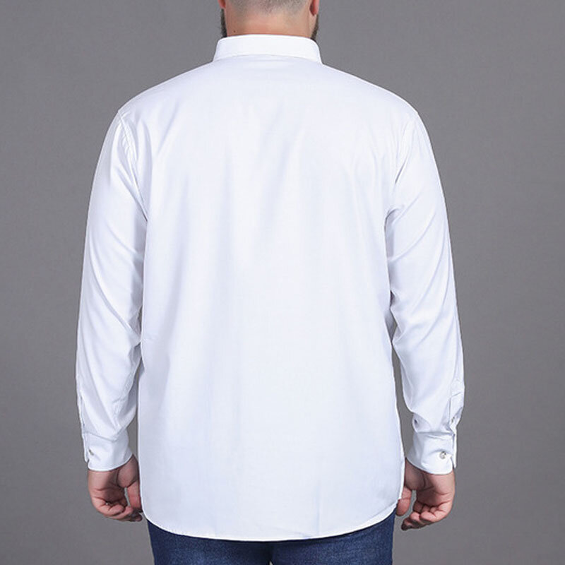 Рубашка мужская свободного покроя, большие размеры 10XL, обхват груди 160 см, 9XL, 8XL, 5 цветов