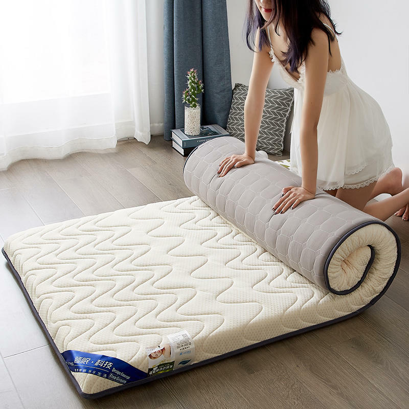 4cm de espessura nova moda colchão de látex dobrável colchão para rainha/rei/gêmeo/cama tamanho completo respirar espuma tatami colchão
