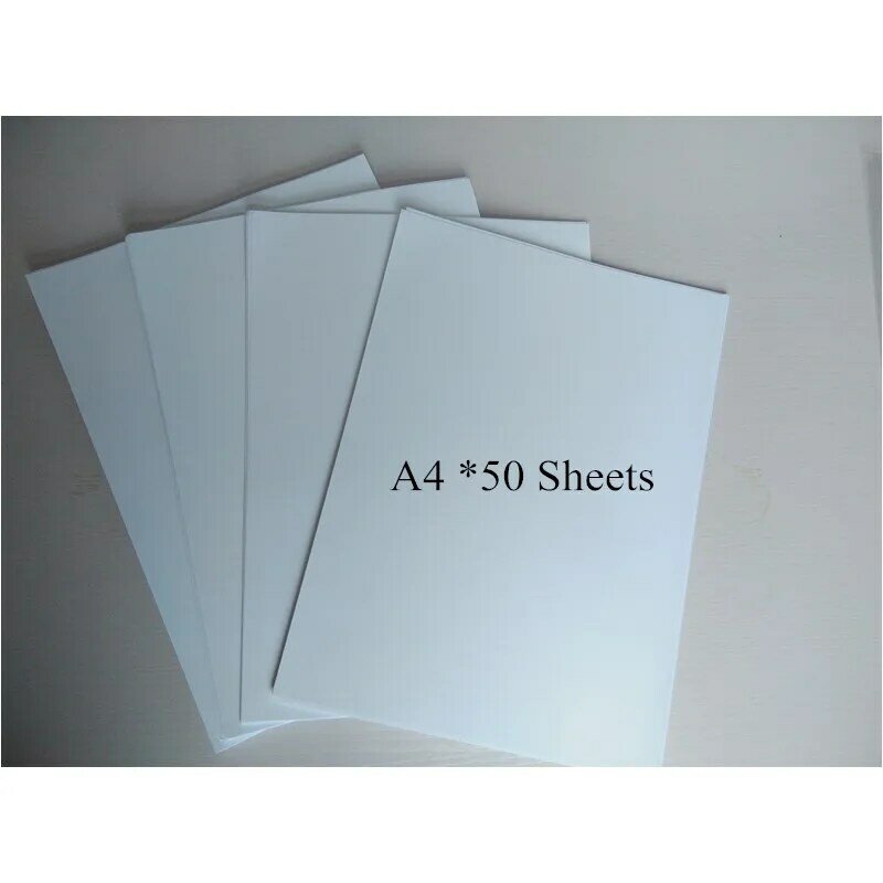 Бумага для сублимационной печати, сублимационная машина, чернильный принтер 50 листов формата А4, бумага для футболок, стеклянных камней для термопресса