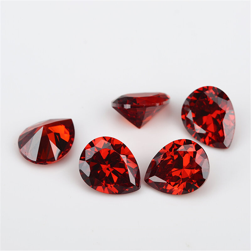Size 2x3mm-13x18mm AAAAA Pear Zircon CZ Various Color Cubic Zirconia Stone Loose Synthetic Gems For Jewelry