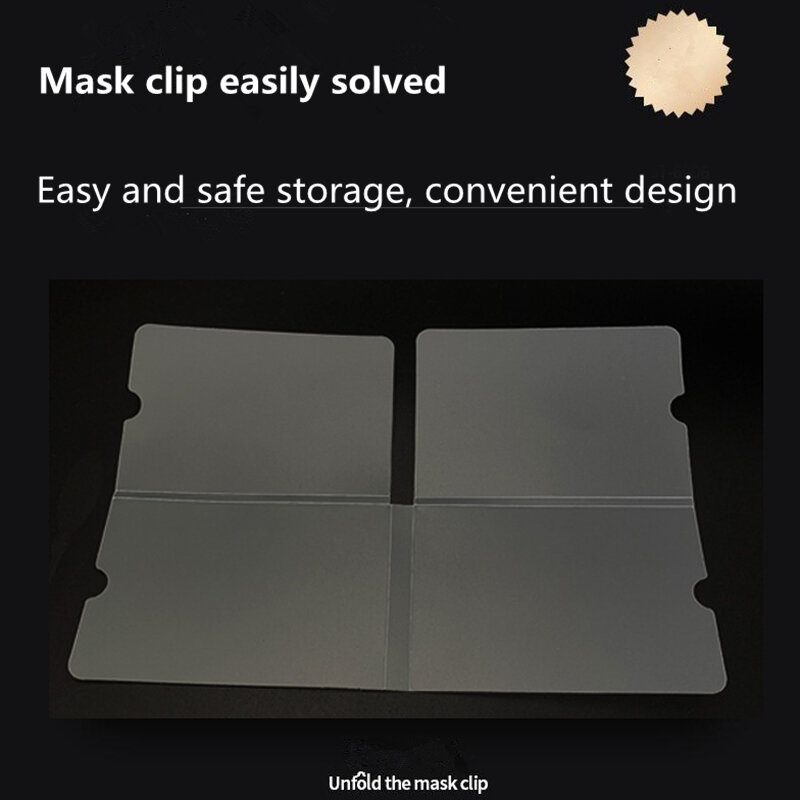 Foldable Masks Storage Clip Portable Masks Organizer Container Case Mask Keeper Storage Bagcover Bags Case Protection 2024