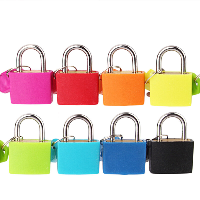 1pc 22mm Small Mini Strong Steel Padlock Travel Suitcase Diary Lock With 2 Keys Dropshipping