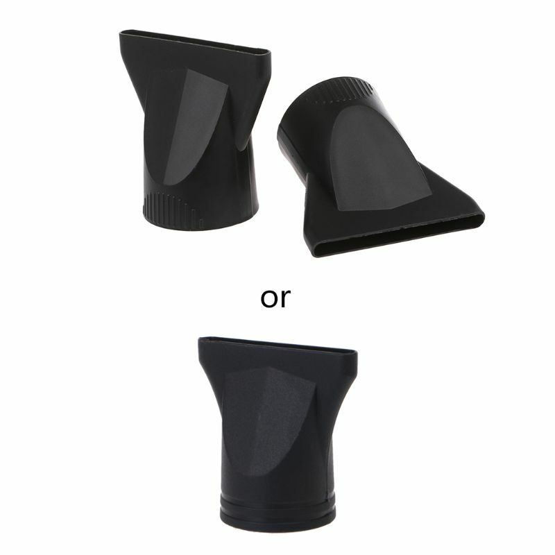 Black Plastic Replacement Salon Hair Dryer Drying Concentrator Hair Styling Tool Hood Cover for Nozzle Diameter 4.5CM