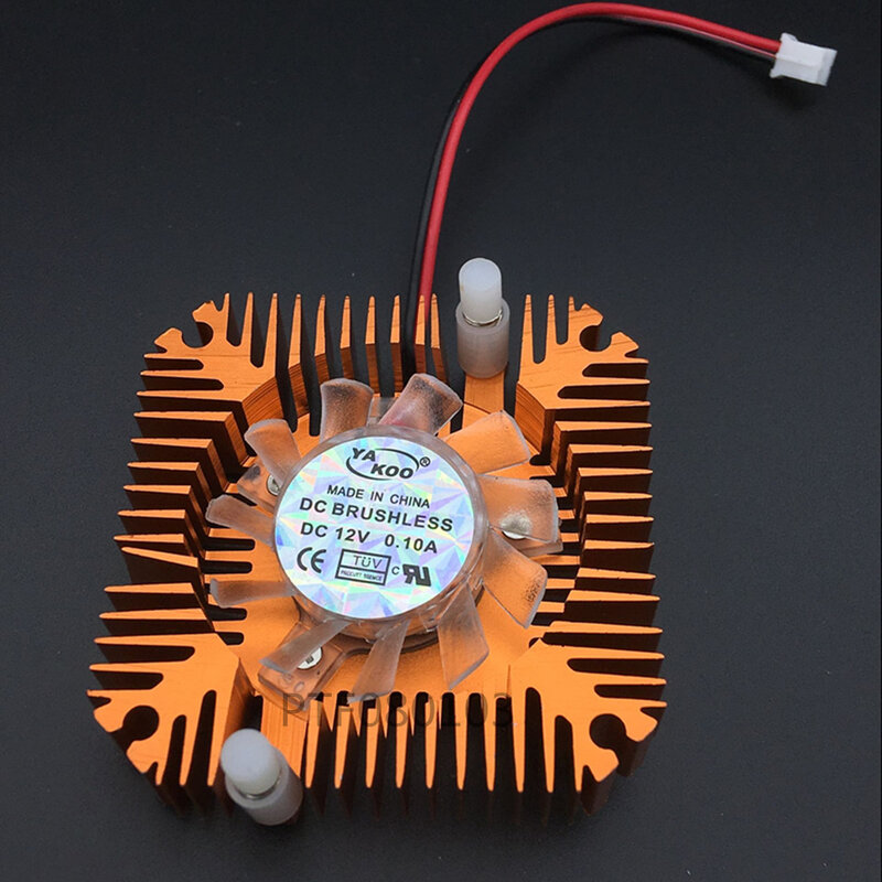 1Pcsอลูมิเนียมฮีทซิงค์พัดลมสำหรับ 5W/10W LED Light Cooling Cooler DC12V