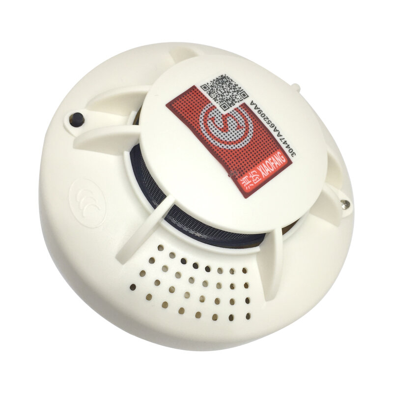 โรงแรม Fire Alarm เครื่องตรวจจับควันภายในบ้านป้องกันเพดานเซ็นเซอร์ควันแบบสแตนด์อโลนรวมแบตเตอร...