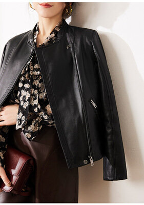 MESHARE 여성용 진짜 양 가죽 재킷, 새로운 패션, G12