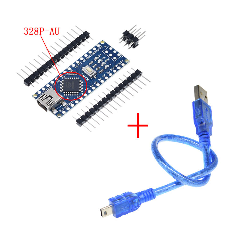 Atmega328 мини USB нано-V3.0 ATmega328P CH340G 5V 16M микро-контроллер доска для Arduino 328P Nano 3,0 CH340
