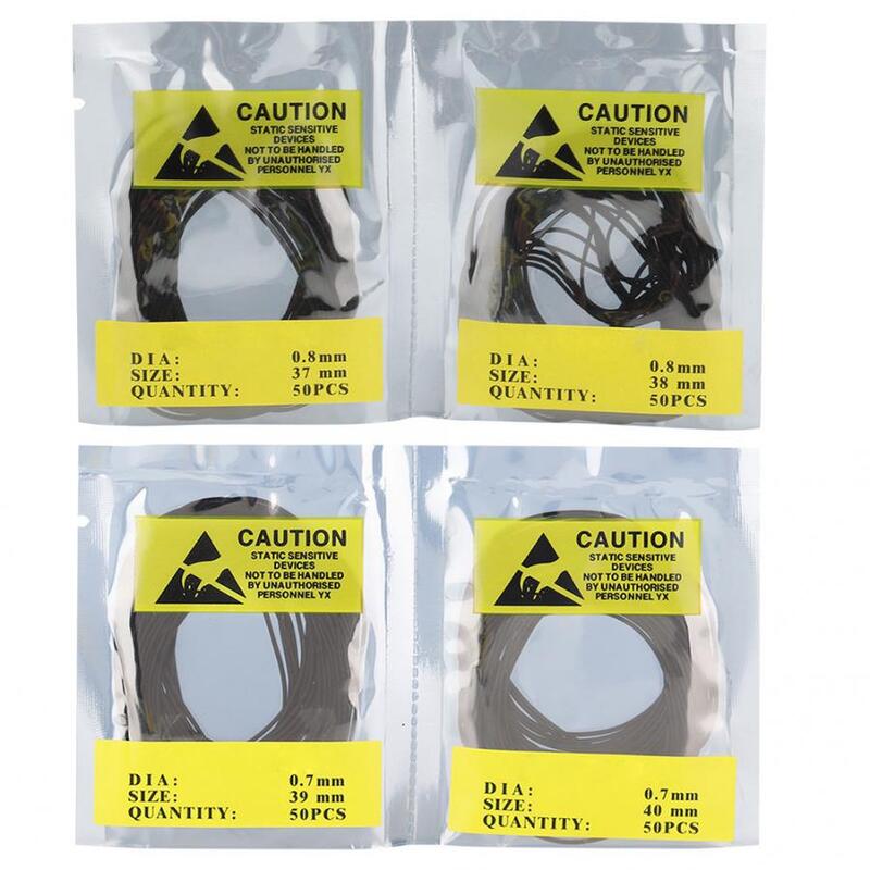 Waterproof Watch Back Cover Gasket Seal Washers, Rubber O-Ring, Watch Repair Tool, Acessórios Relojoeiro, 31-40mm, 0.7mm, 0.8mm