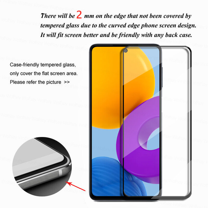 Vidrio templado con pegamento completo para Samsung Galaxy A42 M51 A21S M31S A41 A31 A51 S20 FE Protector de pantalla para Samsung S20 Fan Edition