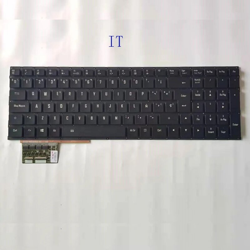 Inglês reino unido ele teclado translúcido para gigabyte para aero 15 eua tw sem moldura