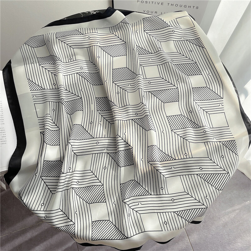 Foulard Bandana carré en soie imprimé pour femmes, petit col, bandeau, châle, mode dame, enveloppes, foulard, nouvelle collection été 2021
